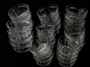 lot 193 image: Set of 32 Vereco Duralex Glass Bowls, 6 Inch Diameter, Small and Large