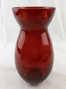 lot 201A image: Cranberry Glass Teleflora Vase