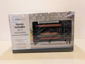 lot 34 image: NEW MAINSTAYS 4-SLICE TOASTER OVEN