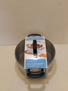 lot 42 image: FARBERWARE EVERLASTING STAINLESS STEEL COVERED DUTCH OVEN