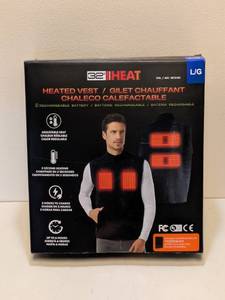 lot 51 image: 32 DEGREE HEAT HEATED VEST LARGE (RECHARGEABLE BATTERY)