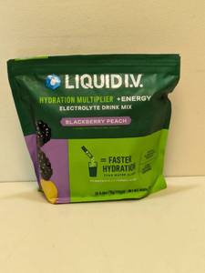 lot 60 image: LIQUID I.V. HYDRATION MULTIPLIER  ENERGY ELECTROLYTE DRINK MIX (BLACKBERRY PEACH)