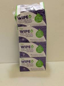 lot 73 image: (4) WIPE N CLEAR LENS WIPES 75PK.