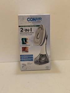 lot 108 image: CONAIR TURBO EXTREME STEAM 2-IN-1 STEAMER & IRON W GENTLE TEMP
