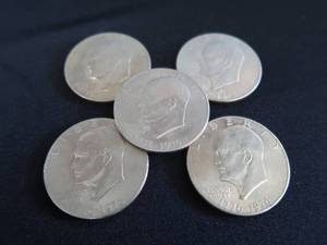 lot 3 image: 5-1776-1976 BICENTENNIAL COINS