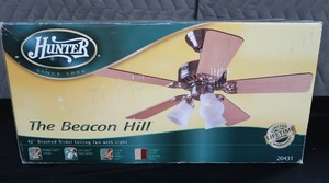 lot 30 image: NEW IN BOX HUNTER CEILING FAN