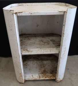 lot 51 image: LITTLE METAL CABINET
