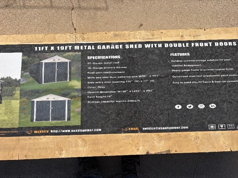 Unused METAL SHED ATS-MS1119