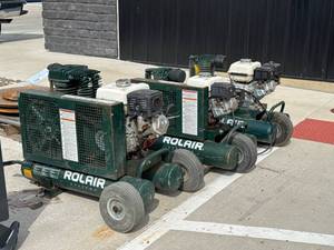 lot 198 image: Rolair Portable Air Compressors, for parts