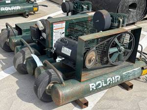 lot 200 image: Three Rolair Air Compressors, Non-Functional, for parts