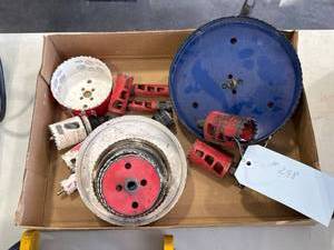 lot 298 image: Hole Saws Including New and Used Pieces