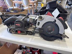lot 300 image: Craftsman 3-Inch Belt Sander and Circular Saw
