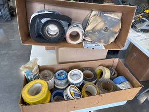 lot 302 image: Tapes, Adhesive Weatherstripping, Threshold, Sealer, and Caution Tape