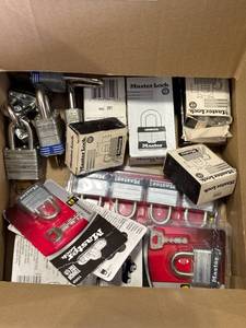 lot 310 image: Master Lock Brand Padlocks, Mixed Condition, Some New in Package