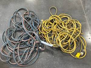 lot 317 image: Two 12-Gauge Electrical Extension Cords, Mixed Colors