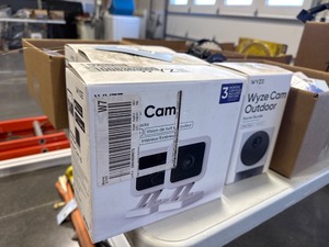 lot 338 image: Wyze Cam V3 (3 Two-Packs) and Outdoor Camera Starter Bundle