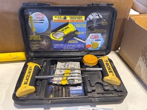 lot 342 image: Blackjack T-Bone Permanent Tire Repair Kit with Case