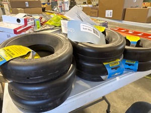 lot 393 image: Seachoice Rubber Wheel Stops Lot of 8