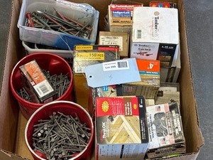 lot 399 image: Nails, Screws, and Fasteners in Bulk Quantity