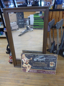 lot 19 image: Mirror and Bar Sign