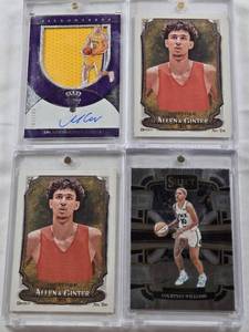 lot 94 image: Zaccharie Risacher Rookie 2024 Allen & Ginter, Courtney Williams 2024 Panini Select, Svi Mykhailiuk 2018-19 Panini Cornerstones Crown Royale Patch Auto 102199, Zaccharie Risacher Rookie 2024 Allen & Ginter