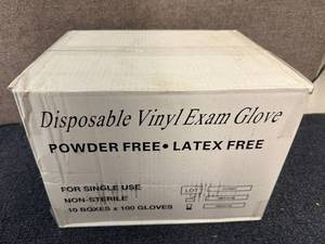 lot 37 image: 10 x 100ct of Disposable Vinyl Gloves - Small