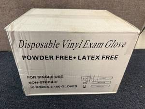 lot 38 image: 11 x 100ct of Disposable Vinyl Gloves - Small