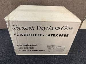 lot 39 image: 12 x 100ct of Disposable Vinyl Gloves - Small