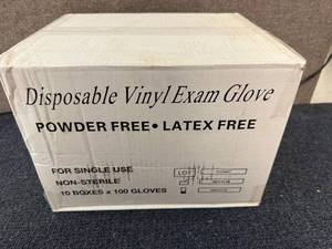 lot 43 image: 16 x 100ct of Disposable Vinyl Gloves - Small