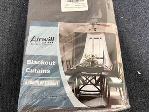 lot 36 image: Gray 100 Airwill Blackout Curtains