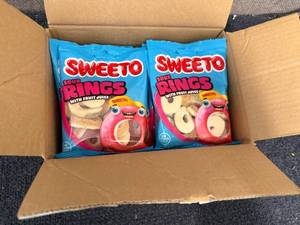lot 132 image: 12 Bags of Sweeto Sour Rings