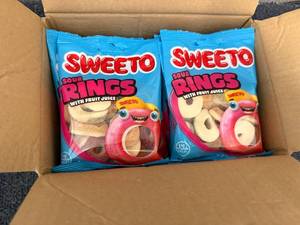 lot 136 image: 12 Bags of Sweeto Sour Rings