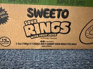 lot 135 image: 12 Bags of Sweeto Sour Rings