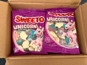 lot 141 image: 12 Bags of Sweeto Unicorns