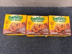 lot 154 image: 3 Boxes of Belvita Soft Baked Cookies