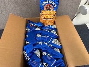 lot 156 image: 12 Bags of Andy Capps Cheddar Fries
