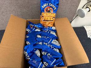 lot 157 image: 12 Bags of Andy Capps Cheddar Fries