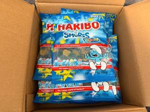 lot 165 image: 12 Bags of Sour Smurfs