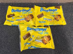 lot 190 image: 3 Bags of Butterfinger Fun Sized