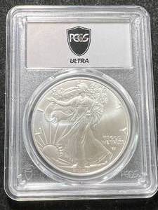 lot 02 image: 2025 AMERICAN SILVER EAGLE PCGS MS70