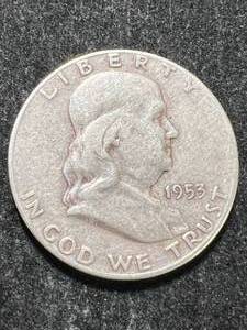 lot 14 image: 1953-S US FRANKLIN HALF DOLLAR