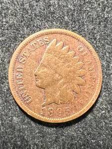 lot 16 image: 1895 US INDIAN HEAD CENT