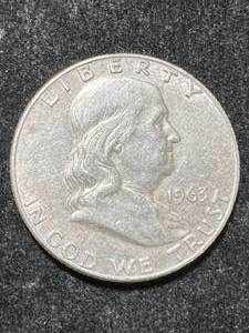 lot 46 image: 1963-D US FRANKLIN HALF DOLLAR