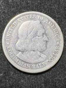 lot 52 image: 1893 US COLOMBIAN EXPO HALF DOLLAR