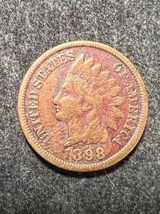 lot 57 image: 1898 US INDIAN HEAD CENT