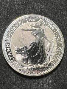 lot 61 image: 2023 BRITTANIA 1 TROY OZ .999 FINE SILVER