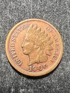 lot 69 image: 1900 US INDIAN HEAD CENT