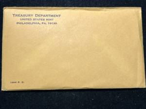 lot 84 image: 1964 US PROOF SET IN ORIGINAL ENVELOPE