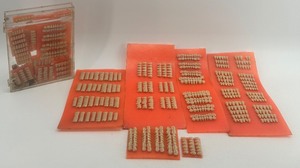 lot 54 image: Dental Prosthetic Tooth Set Collection with Storage Box