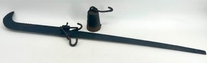 lot 62 image: Antique Balance Beam Scale with Hanging Weight